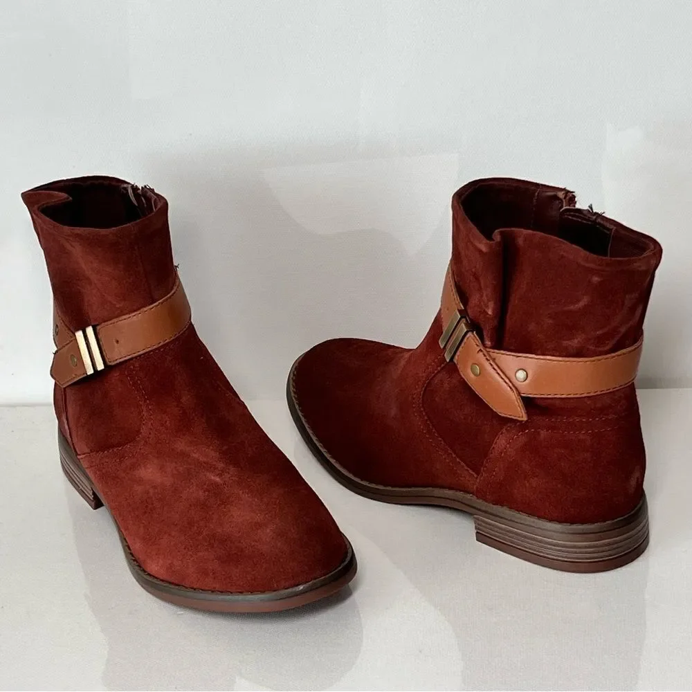 Clarks Camzin Strap Leather Mid Boots
